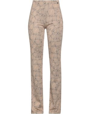 Kontatto Camel Pants Polyester, Viscose, Elastane - Natural