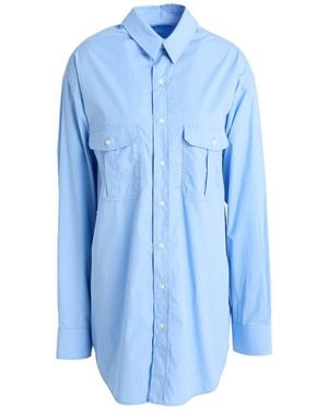 Wardrobe NYC Azure Mini Dress Cotton - Blue