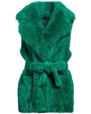 V73 Shearling- & Kunstfell - Grün