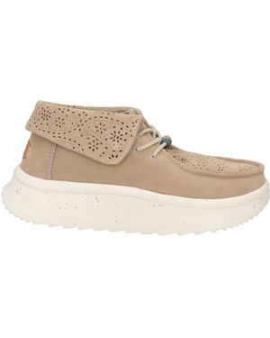 HEYDUDE Taupe Ankle Boots Leather - Natural