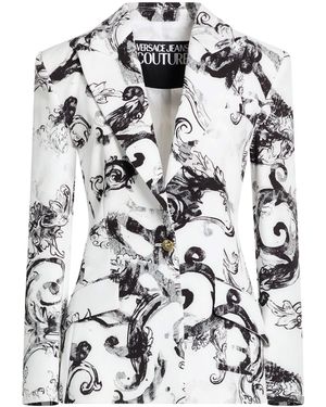 Versace Jeans Couture Blazer Polyester, Elastane - White