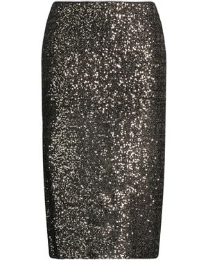 ViCOLO Charcoal Midi Skirt Polyester, Elastane - Black
