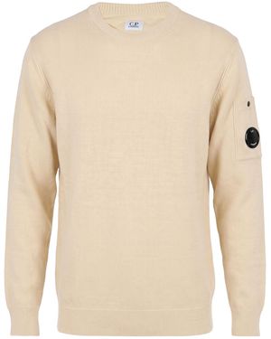 C.P. Company Ivory Jumper Cotton, Polyester, Polyamide - Natural