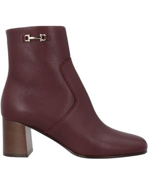 Ferragamo Ankle Boots Calfskin - Purple