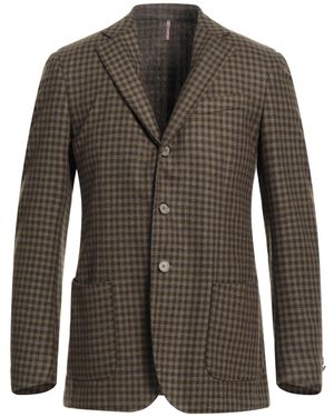 Santaniello Blazer Wool, Polyamide, Polyester - Green