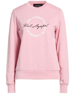 KARL LAGERFELD Sweatshirt Organic Cotton - Pink