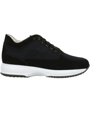 Hogan Sneakers Leather, Textile Fibers - Black