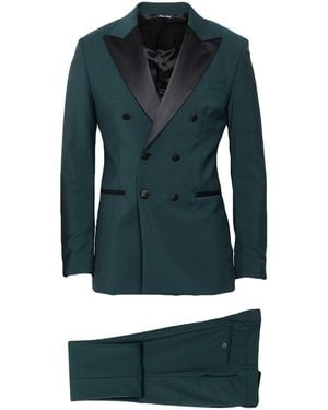 Reveres 1949 Dark Suit Virgin Wool, Mohair Wool, Elastane - Blue