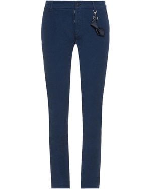 Daniele Alessandrini Trousers Cotton, Elastane - Blue