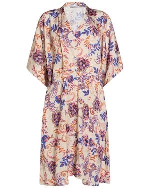 Attic And Barn Midi-Kleid - Weiß