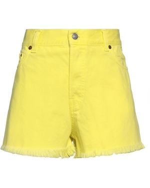 Haikure Denim Shorts - Yellow