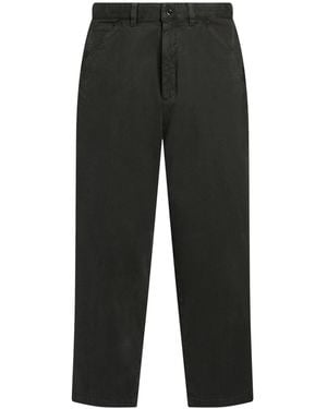 Incotex Slacks By Slowear Charcoal Pants Cotton, Elastane - Black