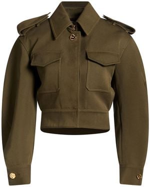 Givenchy Jacket Cotton, Wool - Green