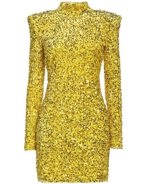 Elisabetta Franchi Mini Dress Polyester - Yellow
