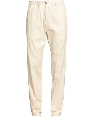 White Sand Trousers Cotton - Natural