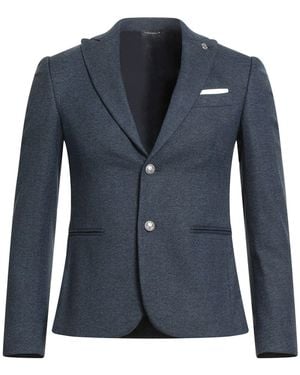 Daniele Alessandrini Blazer Polyester, Viscose, Elastane - Blue
