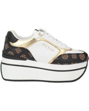 Guess Sneakers Textile Fibers - White