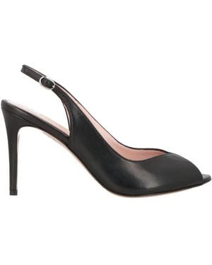 Anna F. Sandals Leather - Black