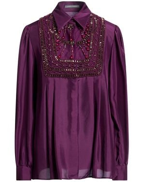 Alberta Ferretti Plum Shirt Silk, Polyamide - Purple