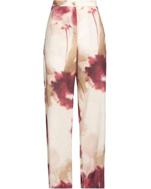 ViCOLO Ivory Pants Acetate, Viscose - White