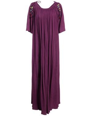 Laurence Bras Maxi Dress Cotton - Purple