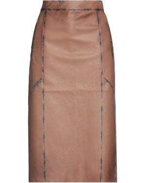 Aviu Midi Skirt - Brown