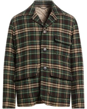 MM6 by Maison Margiela Dark Shirt Linen, Polyurethane - Green