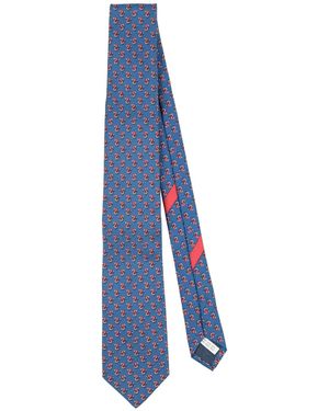 Ferragamo Ties & Bow Ties Silk - Blue