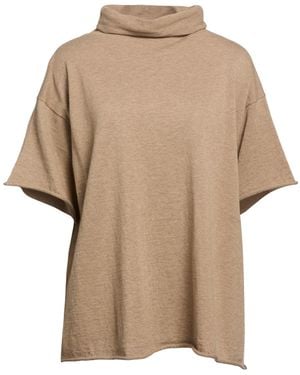 Liviana Conti Sand Turtleneck Virgin Wool - Natural