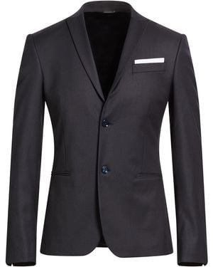 Daniele Alessandrini Blazer Polyester, Viscose, Elastane - Black