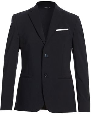 Daniele Alessandrini Blazer Wool, Polyester, Elastane - Blue