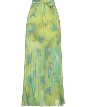 Liu Jo Floral-Print Pleated Midi Skirt - Green