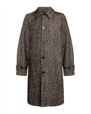 Officine Generale Coat Cotton, Polyester, Polyamide, Virgin Wool, Polyacrylic - Grey