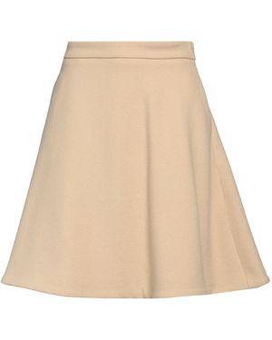Ami Paris Light Midi Skirt Virgin Wool, Polyamide - Natural