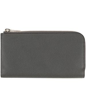 Valextra Billetera - Gris