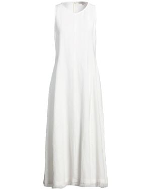 Antonelli Maxi Dress Viscose, Linen - White