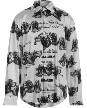 MSGM Shirt Polyester - Gray
