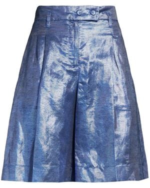 Maliparmi Shorts & Bermuda Shorts Viscose, Linen, Polyester - Blue
