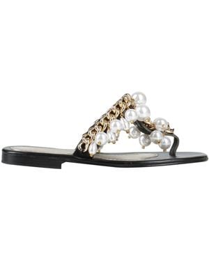 Elina Linardaki Thong Sandal Leather - White