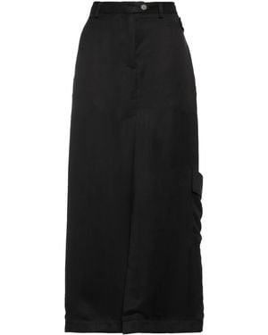 Isabel Benenato Maxi Skirt Cupro - Black