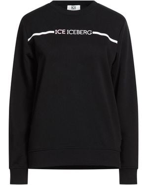 Ice Iceberg Sweatshirt Cotton - Black