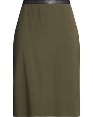 Blumarine Military Midi Skirt Virgin Wool, Rayon, Elastane - Green
