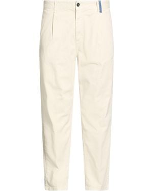 Berna Cream Pants Cotton, Elastane - White