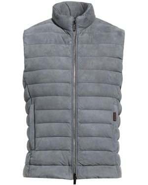 Moorer Slate Vest Cow Leather - Grey