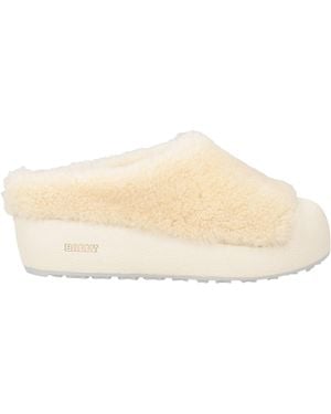 Bally Mules & Clogs Calfskin, Shearling - Natural