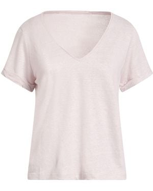 Majestic Filatures Light T-Shirt Linen, Elastane - Pink
