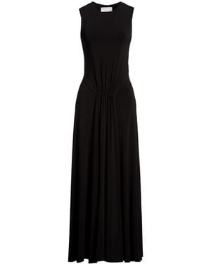 Sportmax Maxi Dress Viscose, Elastane - Black