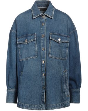 Alanui Denim Shirt Cotton, Polyester, Cashmere, Wool - Blue