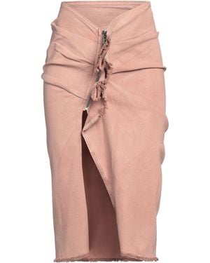 Rick Owens Denim Skirt Cotton, Polyester, Rubber - Pink