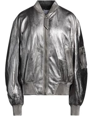 The Attico Jacket Lambskin - Gray